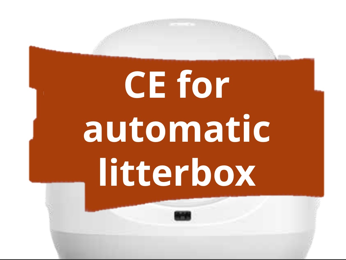 Conformity assessment procedure and CE marking for automated cat litter cleaning devices