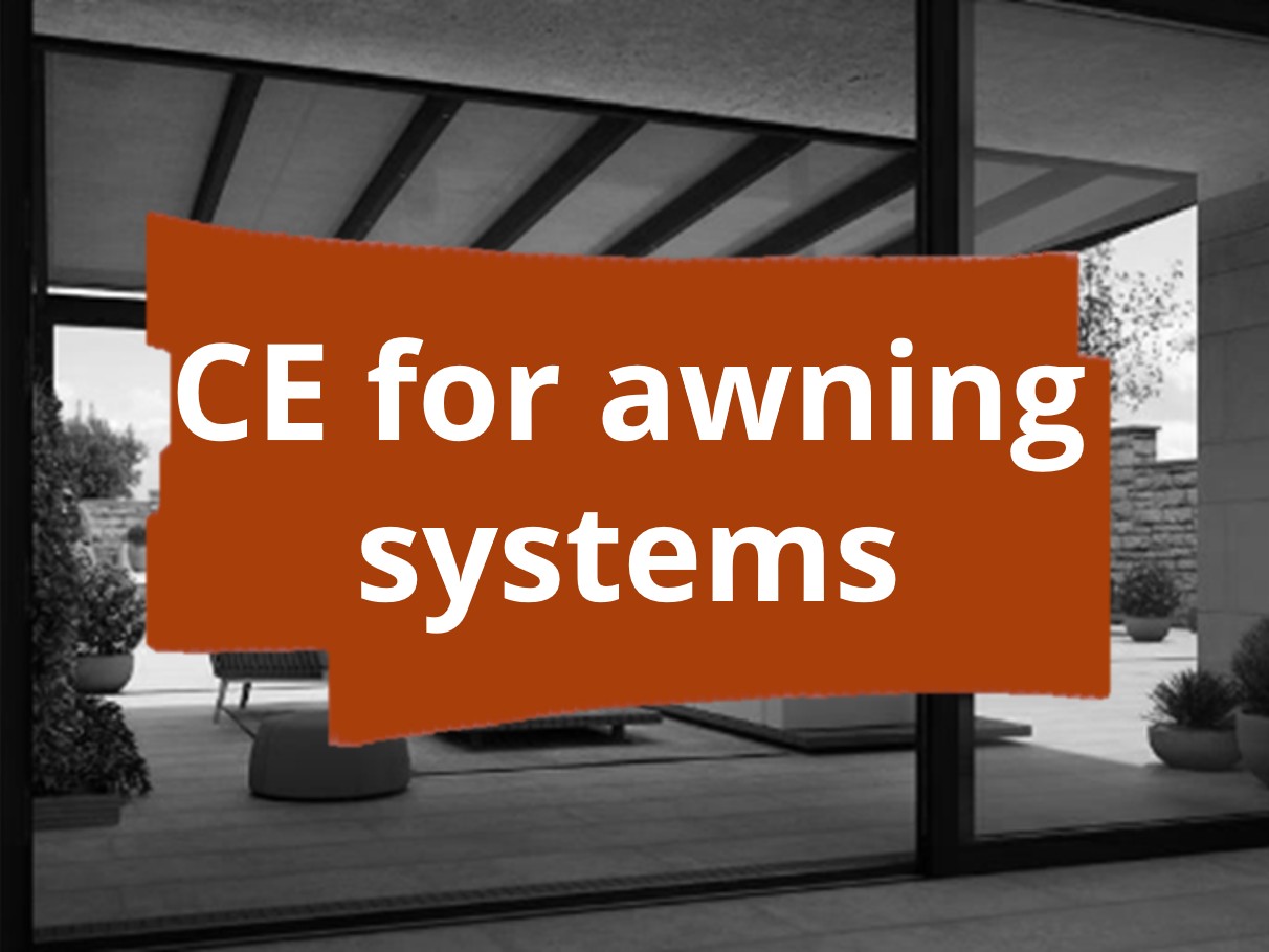 CE marking for all types of awnings