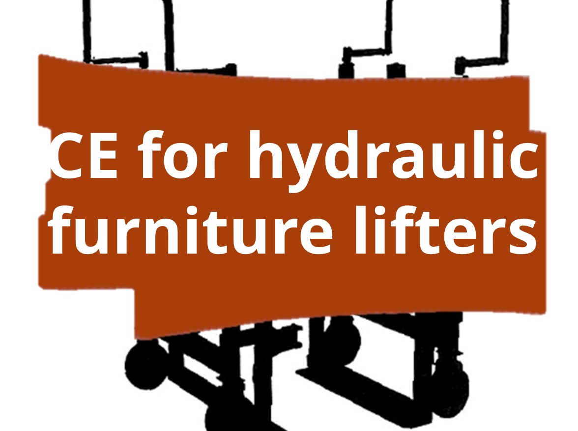 Conformity assessment procedure and CE marking for hydraulic furniture lifters