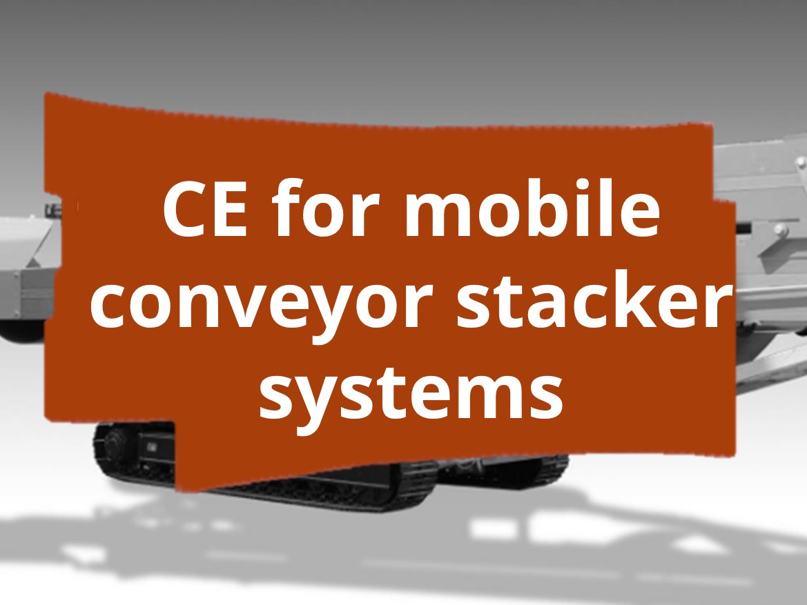 Conformity assessment procedure and CE marking for conveyor stacker systems with remote control
