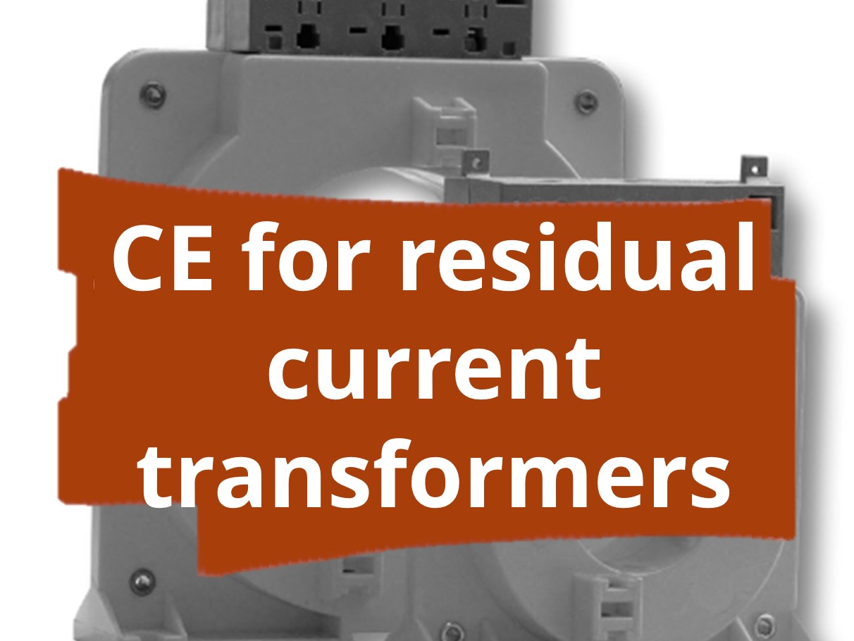 Conformity assessment procedure and CE marking for residual current transformers