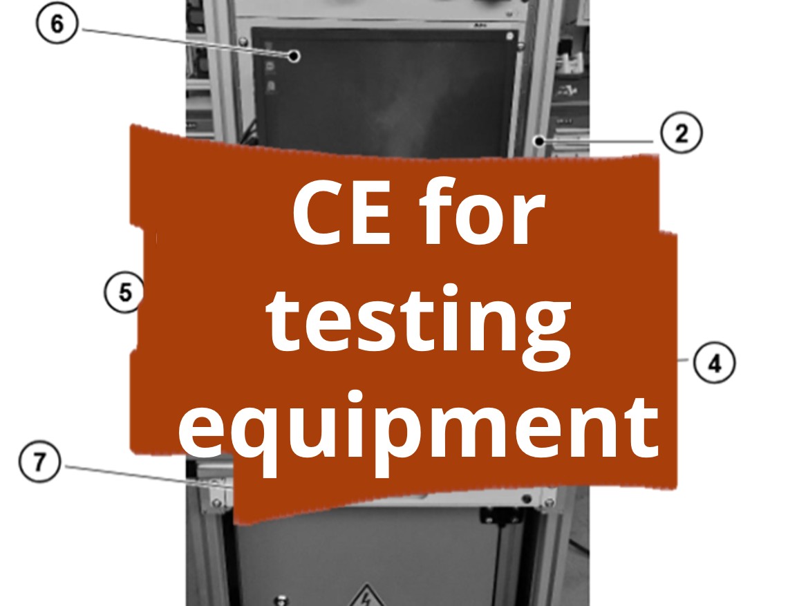 Conformity assessment procedure and CE marking for testing equipment in industrial quality assurance