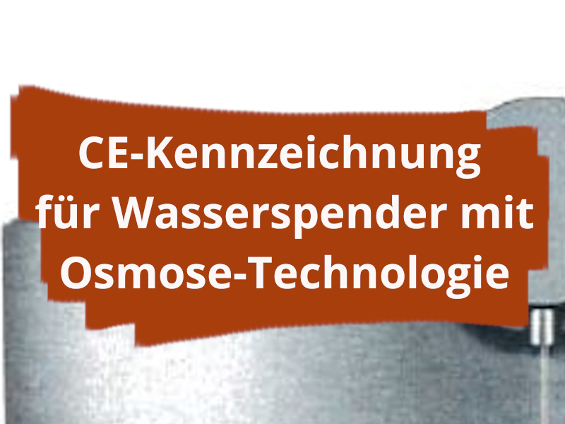 CE-Kennzeichnung und Konformitätserklärung von intelligenten Wasserspender