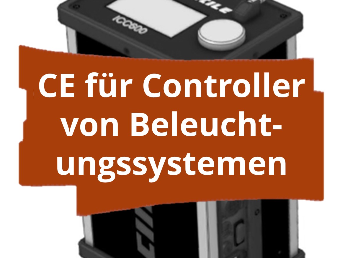 Konformitätsbewertungsverfahren und CE-Kennzeichnung für Vorschaltgeräte/Controller für Film- und Photobeleuchtung
